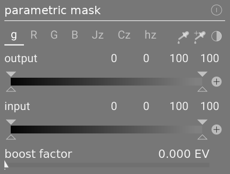 input and output sliders